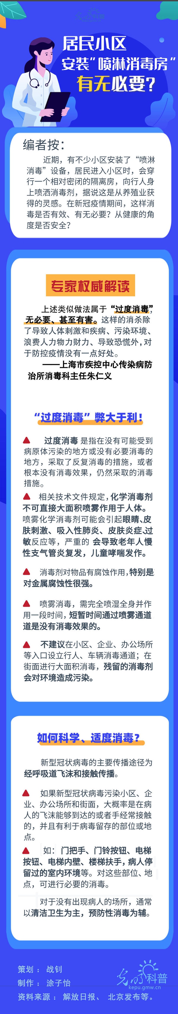 【防疫科普】居民小区安装“喷淋消毒房”，有无必要？