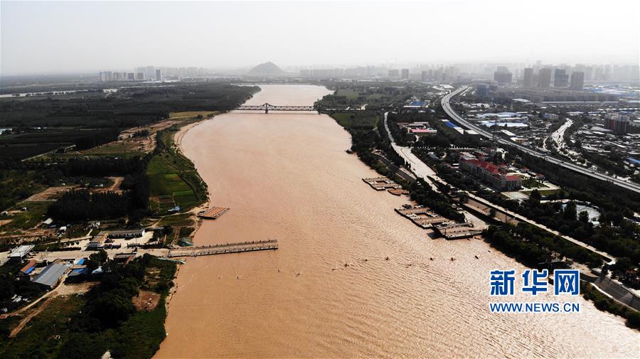 （环境）（1）黄河2019年第3号洪水逼近  济南暂时拆除泺口浮桥