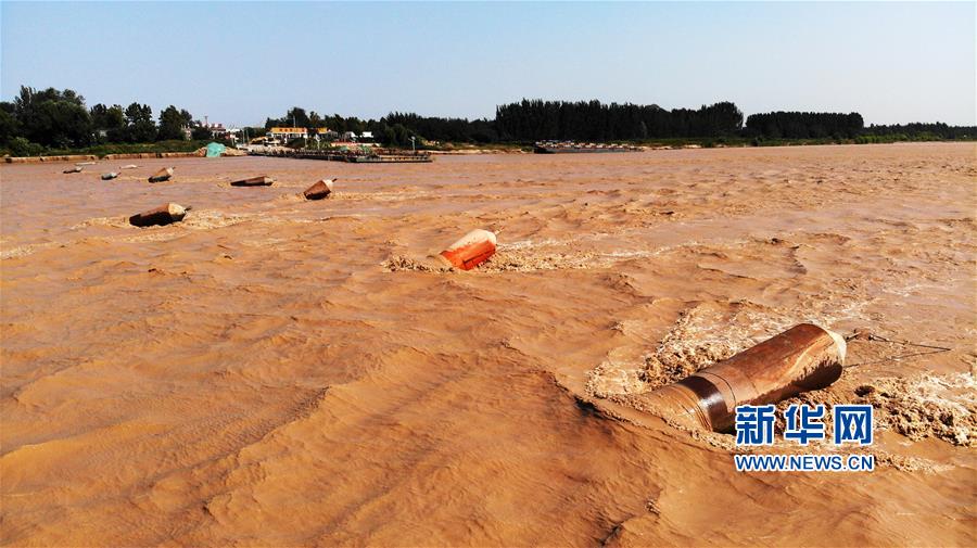 （环境）（6）黄河2019年第3号洪水逼近  济南暂时拆除泺口浮桥